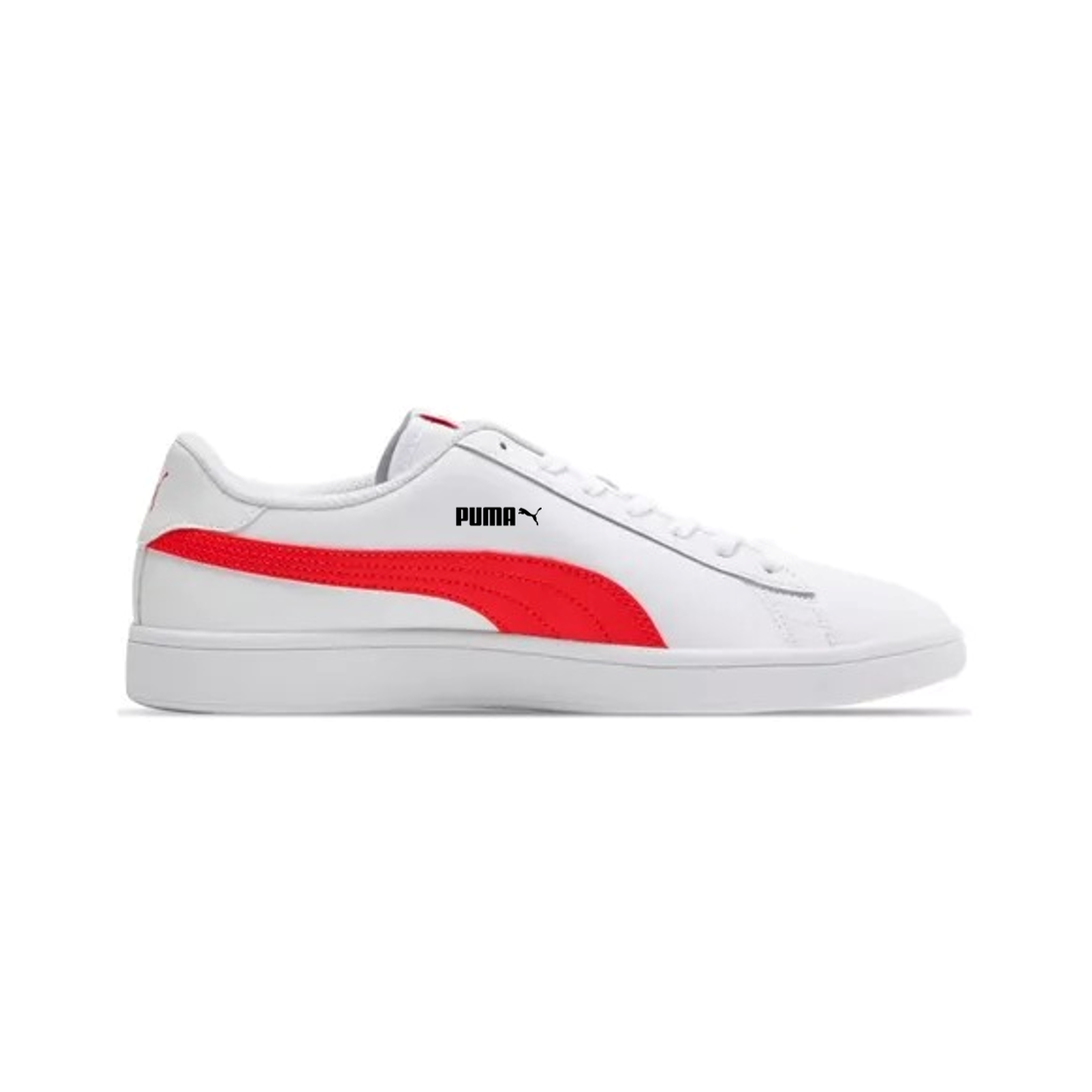 Tenis Puma Smash V2 Blanco Rojo