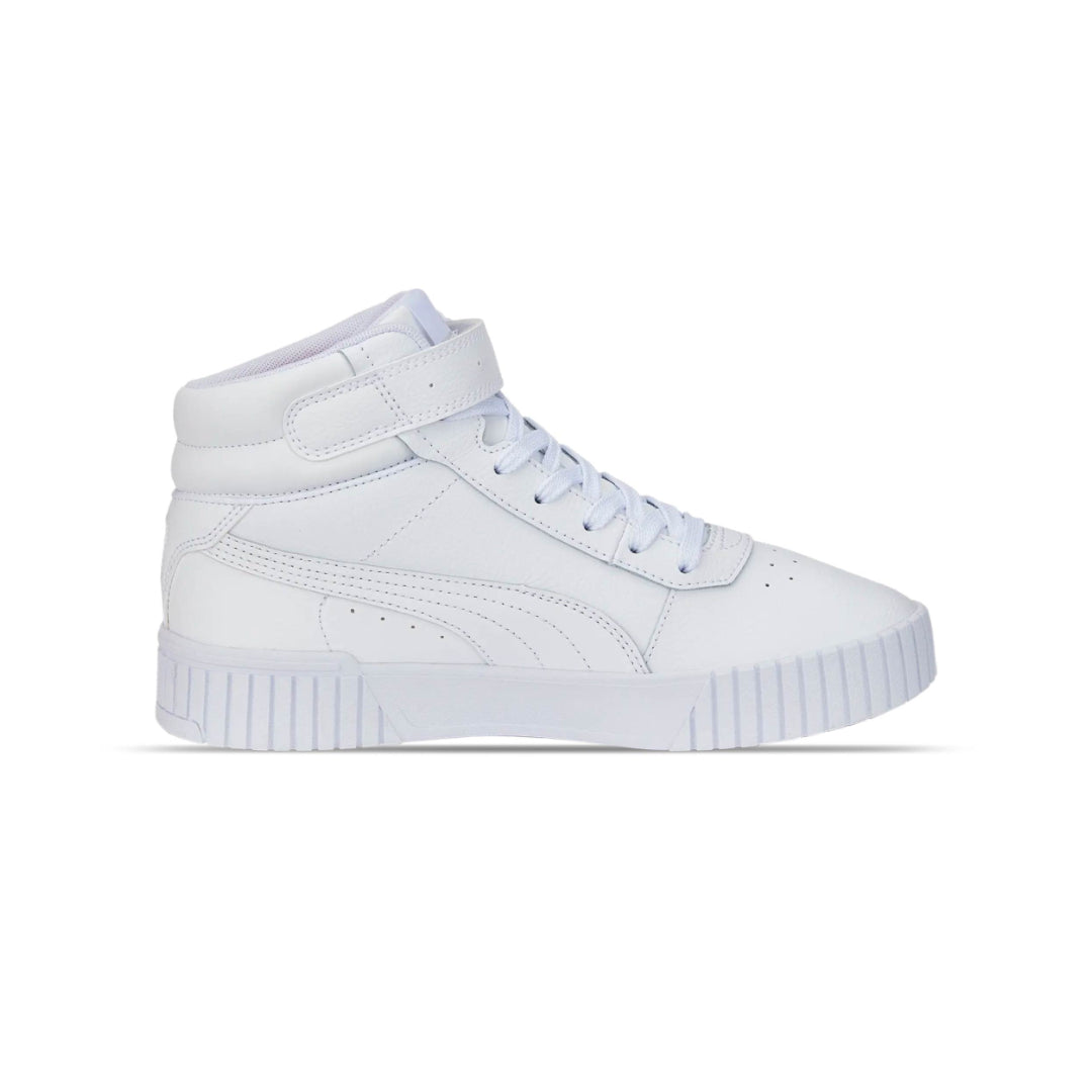 Tenis Puma Carina 2.0 Mid Blanco Plata